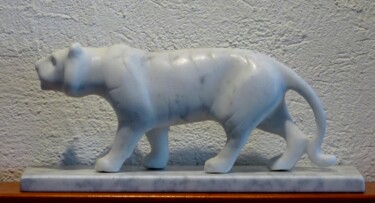 Sculpture titled "Carrara Marble Wild…" by Jean-Michel Garino, Original Artwork, Stone