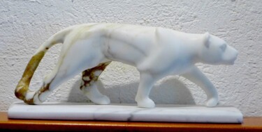 Escultura intitulada "Carrara Marble Wild…" por Jean-Michel Garino, Obras de arte originais, Pedra