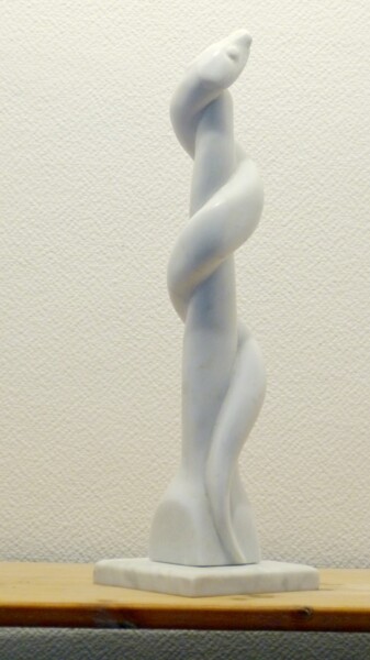 Sculptuur getiteld "Carrara Marble Wild…" door Jean-Michel Garino, Origineel Kunstwerk, Steen