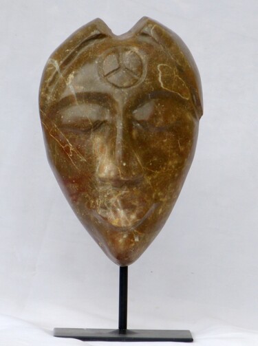 Escultura intitulada "French Marble - Afr…" por Jean-Michel Garino, Obras de arte originais, Pedra