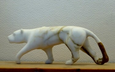 Skulptur mit dem Titel "Carrara Marble - Pa…" von Jean-Michel Garino, Original-Kunstwerk, Stein