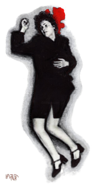 「Seul et unique Orig…」というタイトルの描画 Jean-Michel Golettoによって, オリジナルのアートワーク, インク