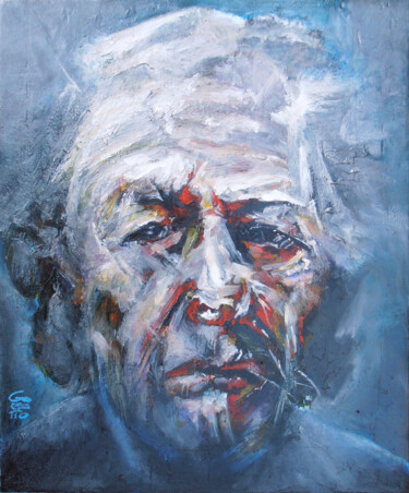 Painting titled "VIEUX DEMI-SEC huil…" by Jean-Michel Goletto, Original Artwork, Oil