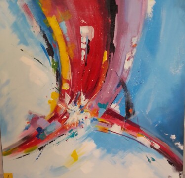 Painting titled "Collision" by Jean Michel Jounier, Original Artwork, Acrylic