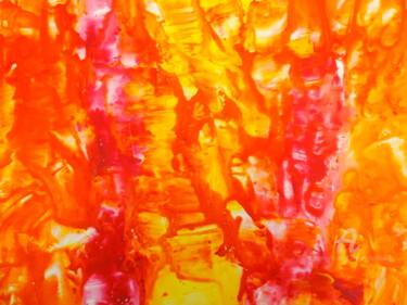 Peinture intitulée "GLOBULES ROUGES" par Jean-Michel Liewig, Œuvre d'art originale, Huile