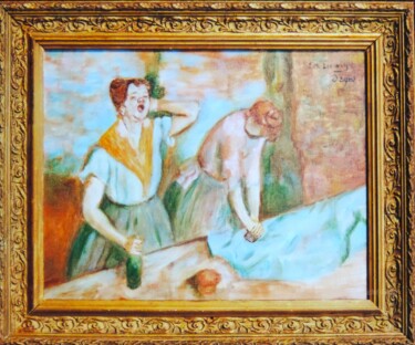 Pintura intitulada "Hommage à Degas" por Jean-Michel Liewig, Obras de arte originais, Outro
