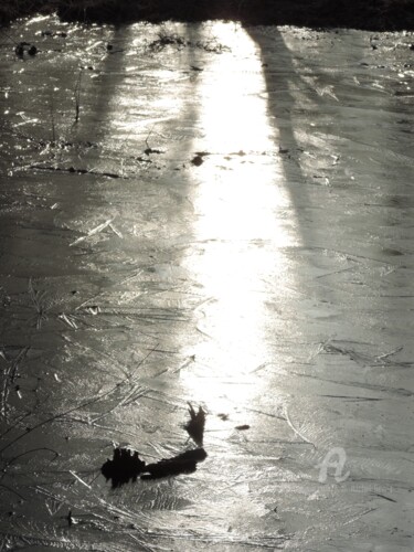 Fotografia intitulada "Reflets de glace" por Jean-Michel Liewig, Obras de arte originais