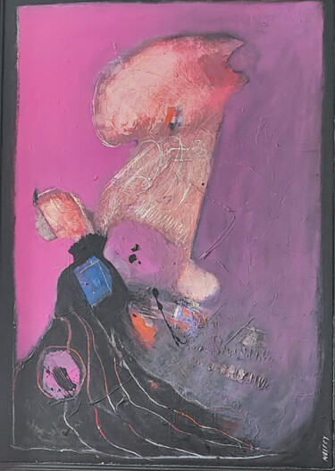 Malerei mit dem Titel "Portrait 8" von Jean-Michel Noirey, Original-Kunstwerk, Acryl