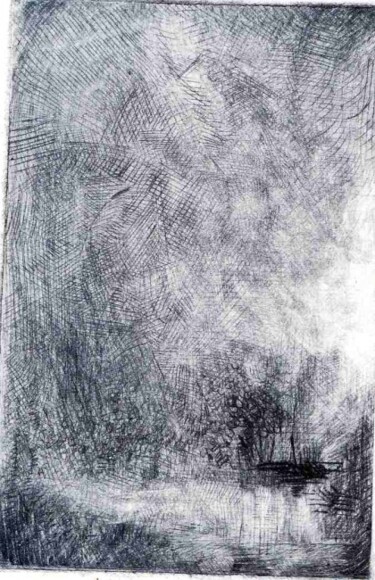 Отпечатки и Гравюры под названием "a quai" - Jean-Michel Rackelboom, Подлинное произведение искусства, Другой