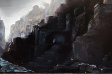 Картина под названием "Montagne d'Orient" - Jean-Michel Rackelboom, Подлинное произведение искусства, Акрил