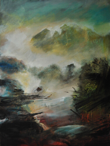 Pittura intitolato "Stormy weather" da Jean-Michel Rackelboom, Opera d'arte originale, Acrilico