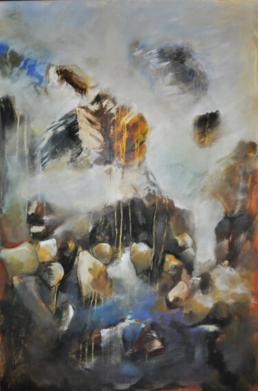 Pittura intitolato "Atmosphére.jpg" da Jean-Michel Rackelboom, Opera d'arte originale, Acrilico