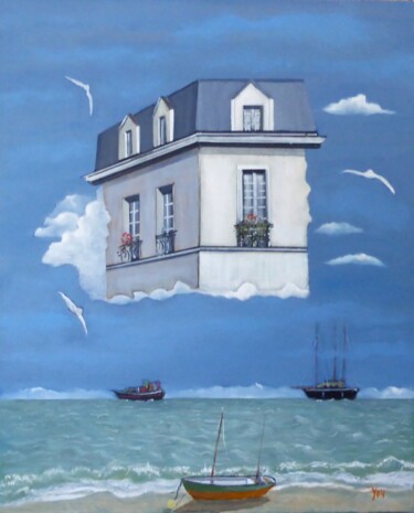 绘画 标题为“allure de croisiere” 由Jean-Michel Yon, 原创艺术品, 油 安装在木质担架架上