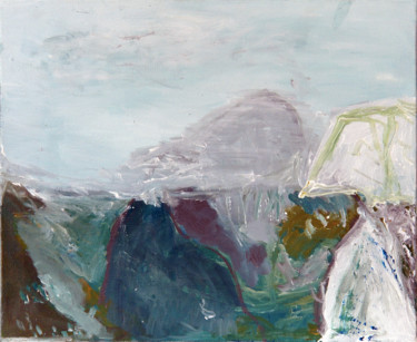 Peinture intitulée "ciel mixte sur toil…" par Jean-Noël Bouet, Œuvre d'art originale, Acrylique