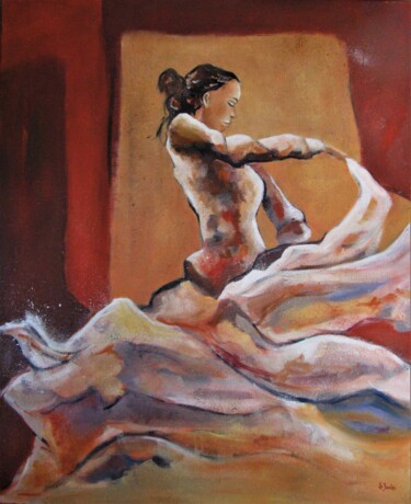 Pintura titulada "Danseuse de Sévilla…" por Jean-Noël Le Junter, Obra de arte original, Oleo Montado en Bastidor de camilla…