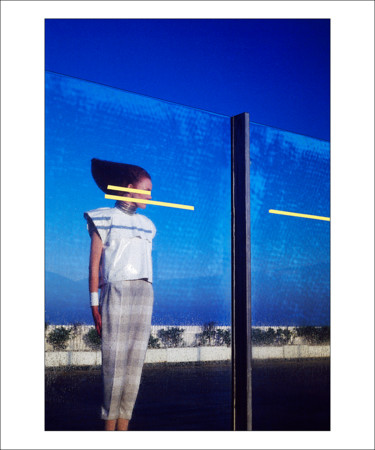 Marie-Claire. Deauville. Petit matin. Photographie intitulée "Marie-Claire. Deauv…" par Jean-Noël L'Harmeroult, Œuvre d'art originale, Photographie argentique