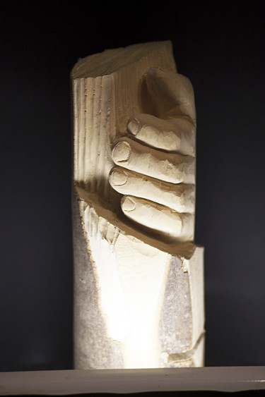 Sculpture intitulée "Sculpture de ma mai…" par Jnm, Œuvre d'art originale, Bois