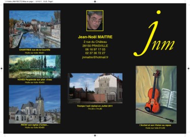 Arts numériques intitulée "3 Volets Jnm recto…" par Jnm, Œuvre d'art originale, Travail numérique 2D