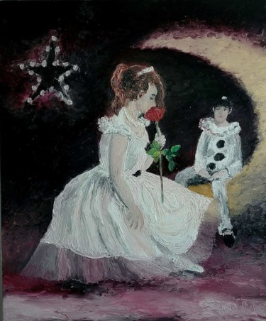 Pintura intitulada "La danseuse" por Jean Noel Remy, Obras de arte originais, Óleo