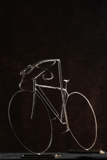 Sculpture intitulée "Le sprinter" par jean-patrick-1, Œuvre d'art originale, Métaux