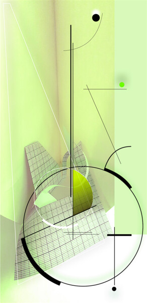 Digitale Kunst mit dem Titel "N°3725" von Jean Paul Baret, Original-Kunstwerk, 2D digitale Arbeit