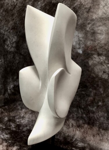 Sculpture intitulée "Lapin Volant" par Jean-Paul Baudry, Œuvre d'art originale, Pierre