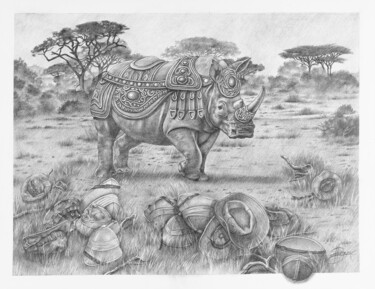 Drawing titled "Chapeau bas" by Jean Paul Boyer, Original Artwork, Pencil