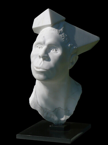 Sculpture intitulée "Homo Ergaster" par Jean-Paul Daire, Œuvre d'art originale