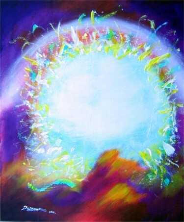 Peinture intitulée "La boule de cristal…" par Jean-Paul Daragon, Œuvre d'art originale