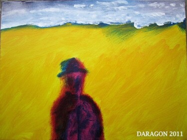 Peinture intitulée "L`homme rapaillé" par Jean-Paul Daragon, Œuvre d'art originale, Huile