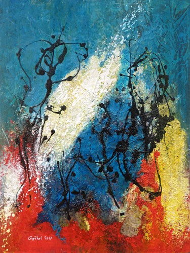 Peinture intitulée "Délivrance" par Gipéhel, Œuvre d'art originale, Acrylique