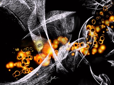 Digital Arts titled "Au Clair de ma Plume" by Gipéhel, Original Artwork, Digital Painting