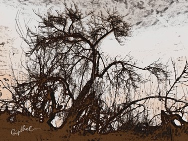 Digitale Kunst mit dem Titel "Arbre" von Gipéhel, Original-Kunstwerk, 2D digitale Arbeit