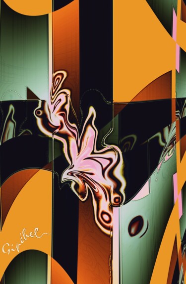 Digital Arts titled "Papillons" by Gipéhel, Original Artwork, Digital Painting