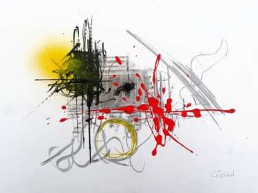 Peinture intitulée "L'aube d'un nouveau…" par Gipéhel, Œuvre d'art originale, Acrylique
