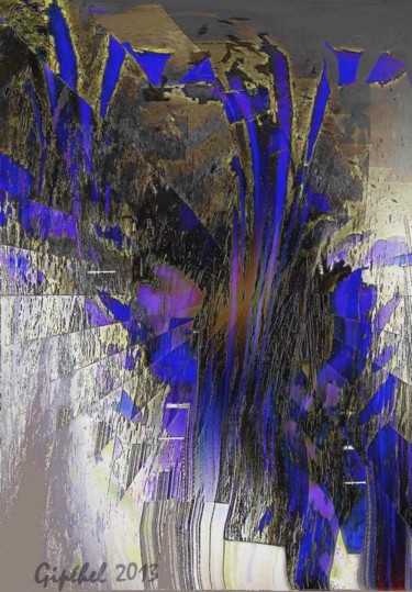 Grafika cyfrowa / sztuka generowana cyfrowo zatytułowany „Blue Rhythm” autorstwa Gipéhel, Oryginalna praca