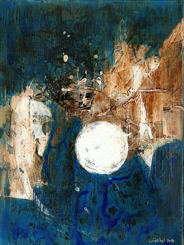 Peinture intitulée "The circle (Le Cerc…" par Gipéhel, Œuvre d'art originale, Acrylique