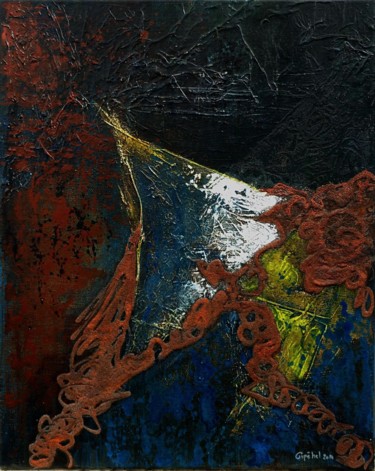 Peinture intitulée "Tempus Fugit" par Gipéhel, Œuvre d'art originale, Acrylique