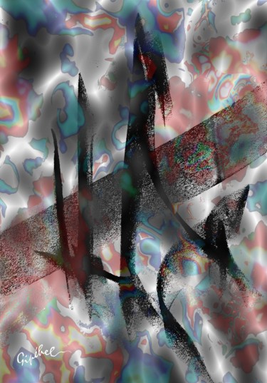 Digitale Kunst mit dem Titel "A Foggy Day" von Gipéhel, Original-Kunstwerk, Digitale Malerei
