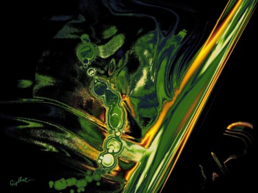 Digitale Kunst mit dem Titel "Algues" von Gipéhel, Original-Kunstwerk, Digitale Malerei