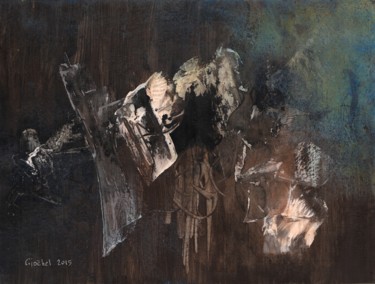 Painting titled "Le Trou Noir" by Gipéhel, Original Artwork, Acrylic