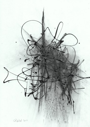 Drawing titled "Secrets-01" by Gipéhel, Original Artwork, Charcoal