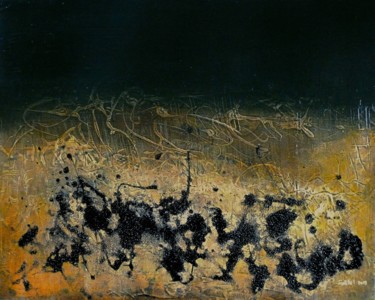 Peinture intitulée "Songe d'une Nuit d'…" par Gipéhel, Œuvre d'art originale, Acrylique