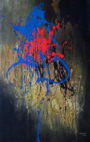 Malarstwo zatytułowany „Réconciliation” autorstwa Gipéhel, Oryginalna praca, Akryl