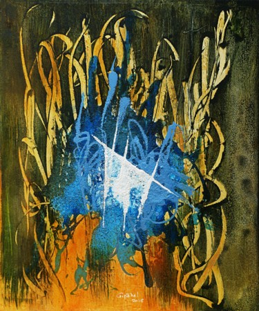 Peinture intitulée "Vibrato" par Gipéhel, Œuvre d'art originale, Acrylique