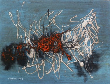 Картина под названием "La Tapisserie de Pé…" - Gipéhel, Подлинное произведение искусства, Акрил