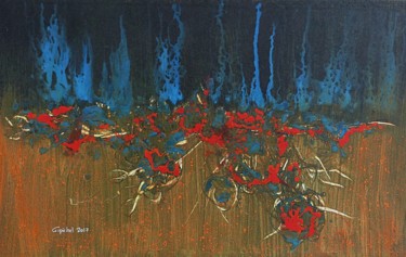 Pittura intitolato "Un Coup Fumant" da Gipéhel, Opera d'arte originale, Acrilico