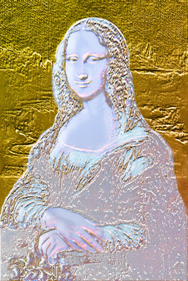 Photographie intitulée "la-joconde-relief-d…" par Jean-Paul Martin, Œuvre d'art originale