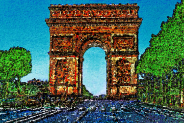 Photographie intitulée "161-arc-de-triomphe…" par Jean-Paul Martin, Œuvre d'art originale