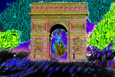 Photographie intitulée "161-arc-de-triomphe…" par Jean-Paul Martin, Œuvre d'art originale